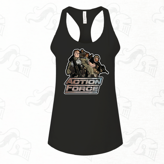 Action Force Team Womens Racerback Tank