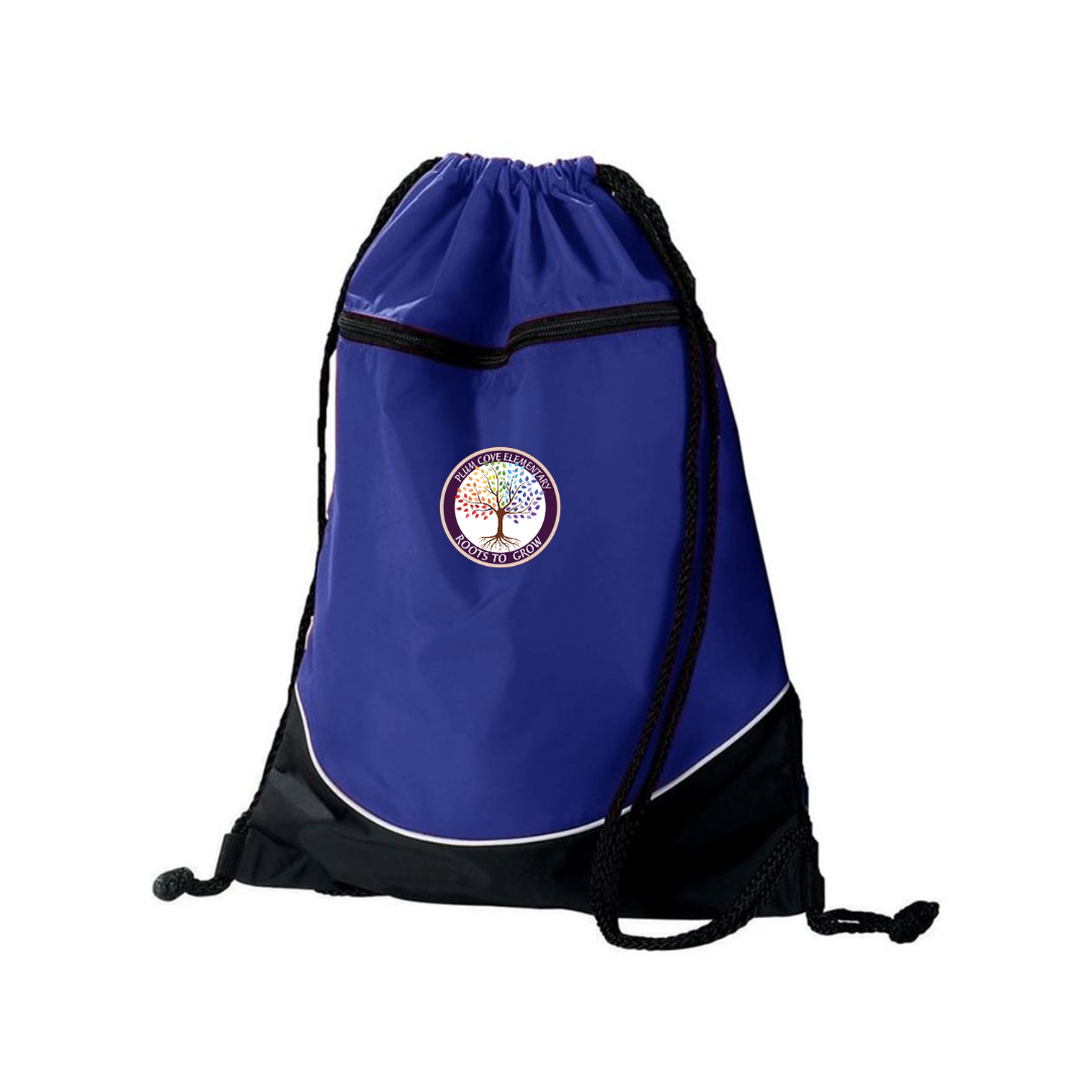 Plum Cove Augusta Tri-Color Drawstring Backpack