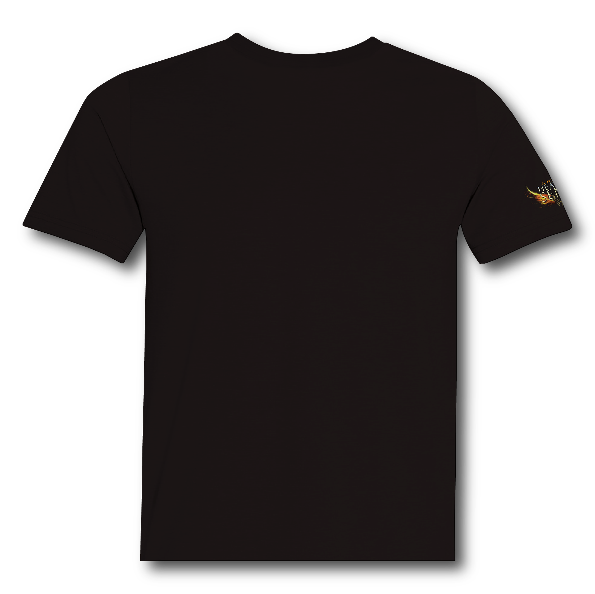 Heaven Sent T-Shirt back, plain black