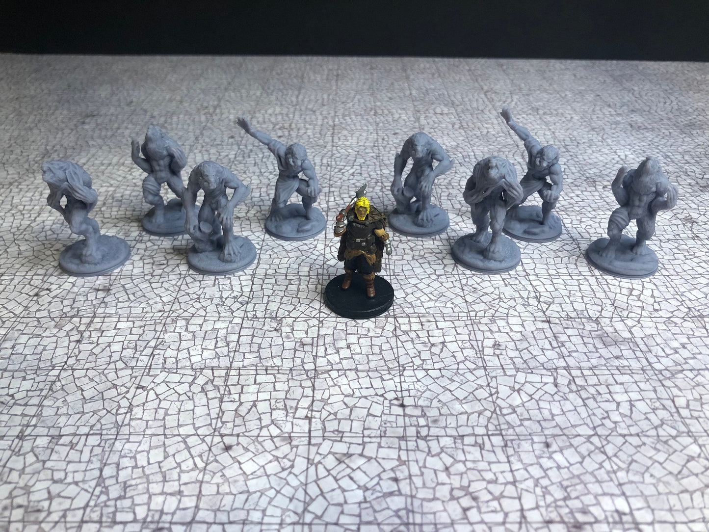 Werewolf Miniature – 28-33mm Scale | Lycanthrope Monster for D&D and Pathfinder