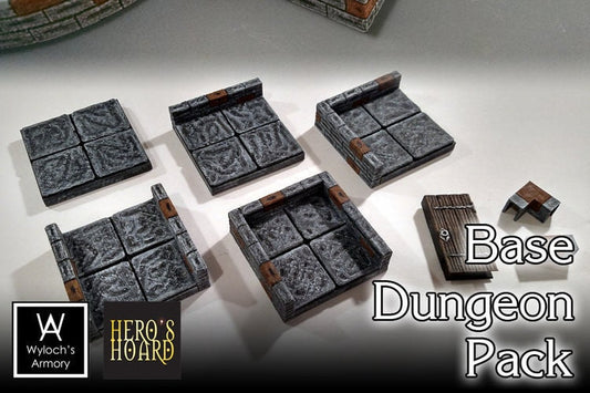 TrueTiles Dungeon Base Set – 30 Piece Modular Terrain Kit | D&D and Pathfinder