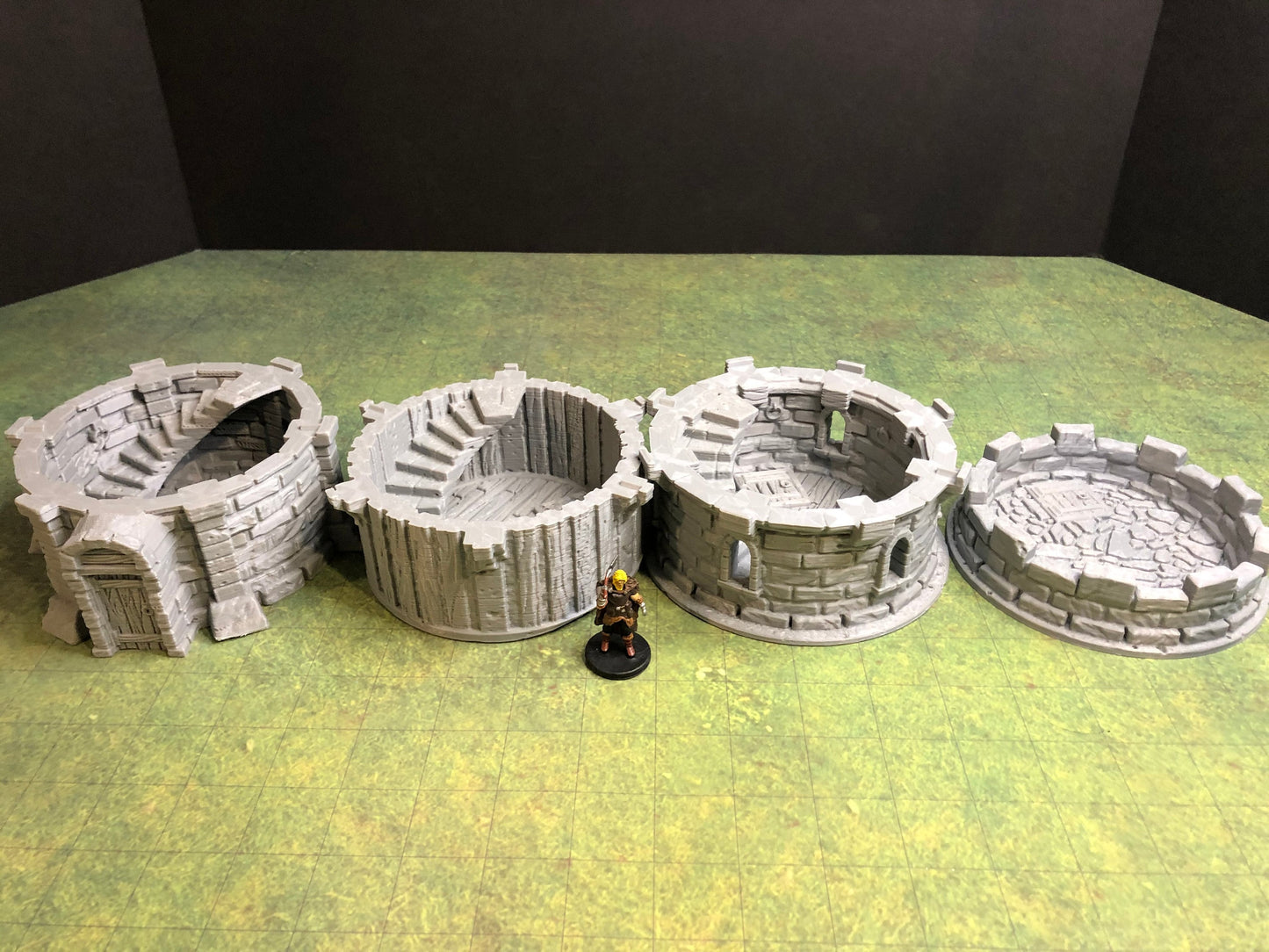 Stone Watchtower – 28-33mm Scale | Fortified Outpost Tabletop Terrain