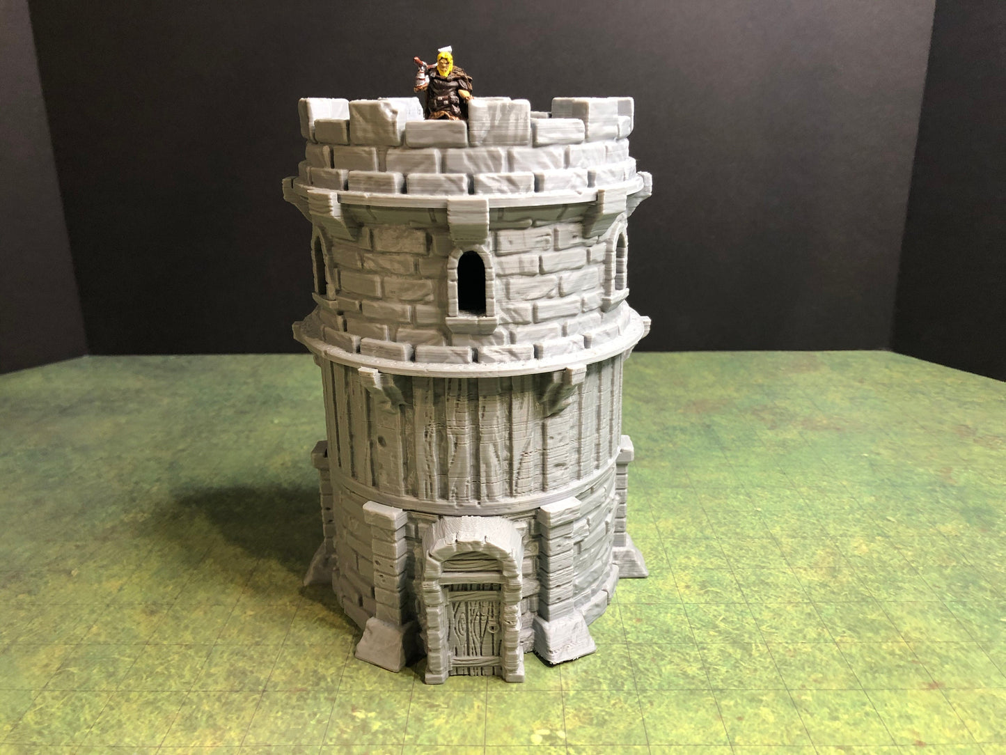 Stone Watchtower – 28-33mm Scale | Fortified Outpost Tabletop Terrain