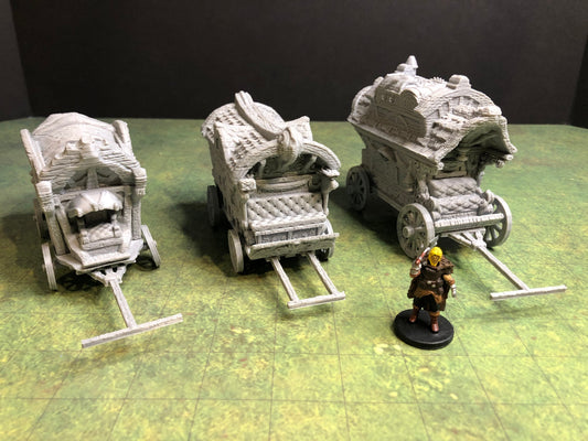 Medieval Wagon – 28-33mm Scale | Tabletop RPG Scatter Terrain