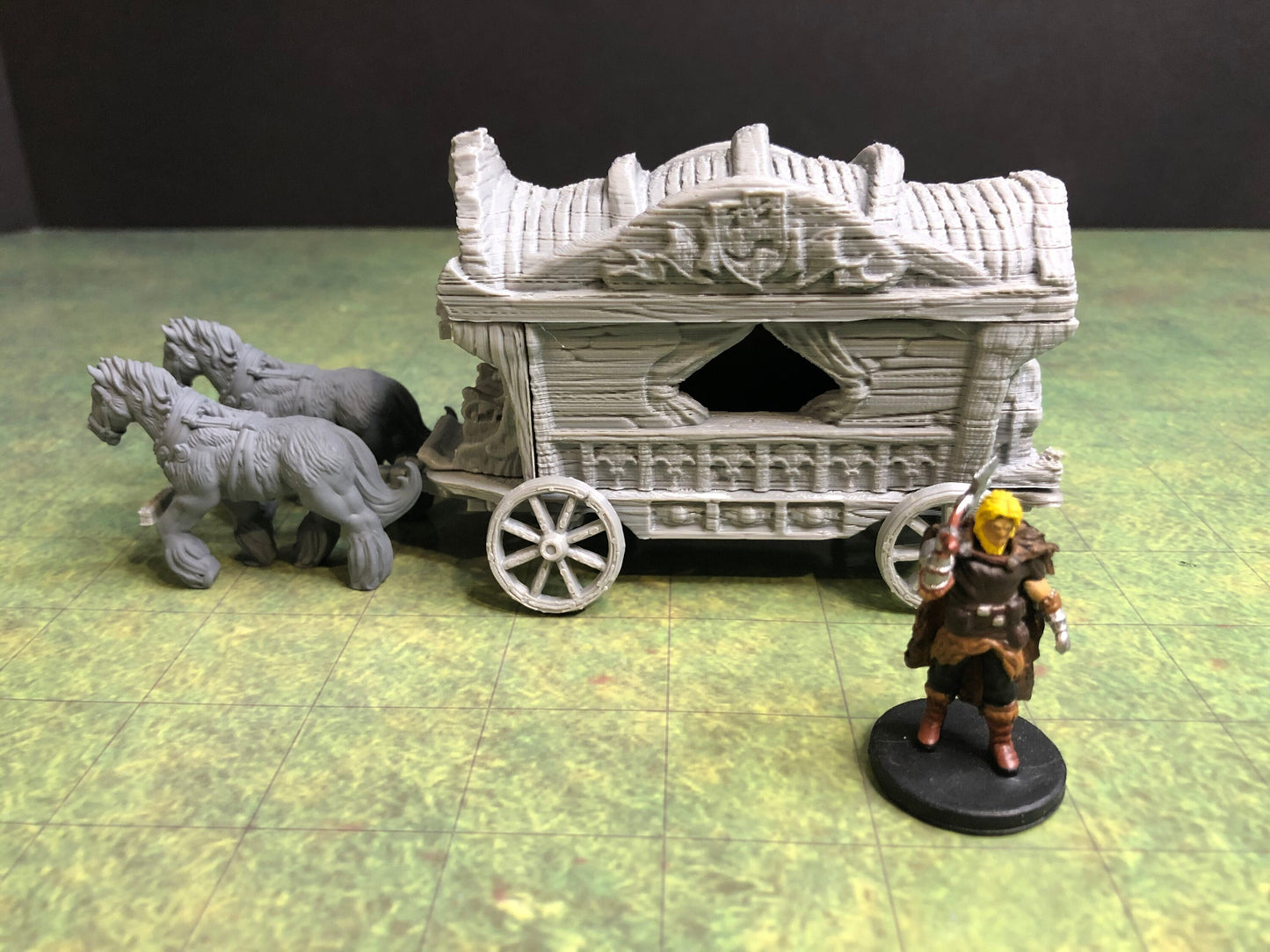 Medieval Wagon – 28-33mm Scale | Tabletop RPG Scatter Terrain
