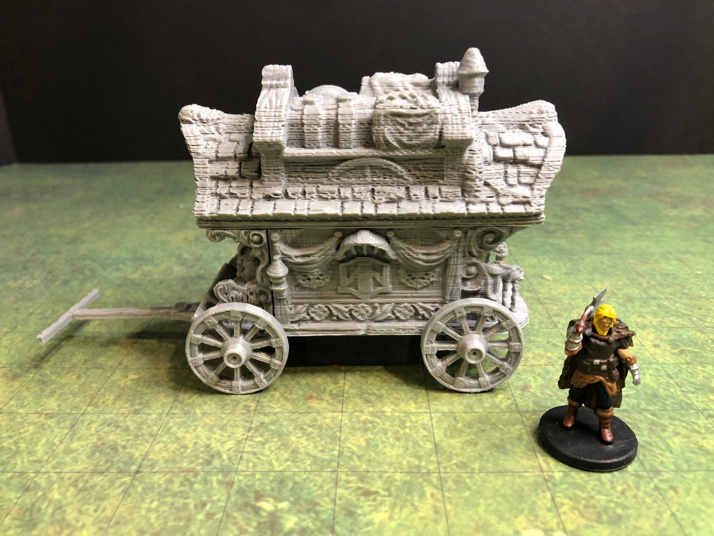 Medieval Wagon – 28-33mm Scale | Tabletop RPG Scatter Terrain
