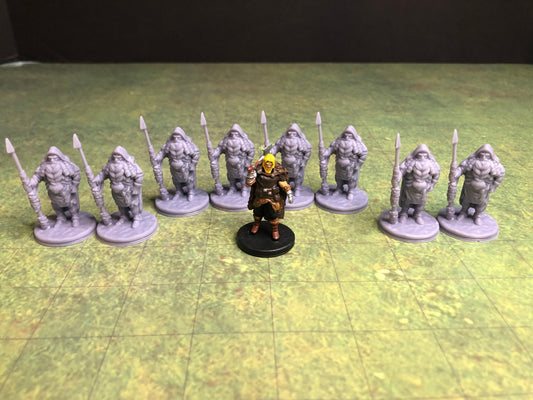 Ice Hunter Mini: 3D Printed RPG Miniature, 28mm Scale