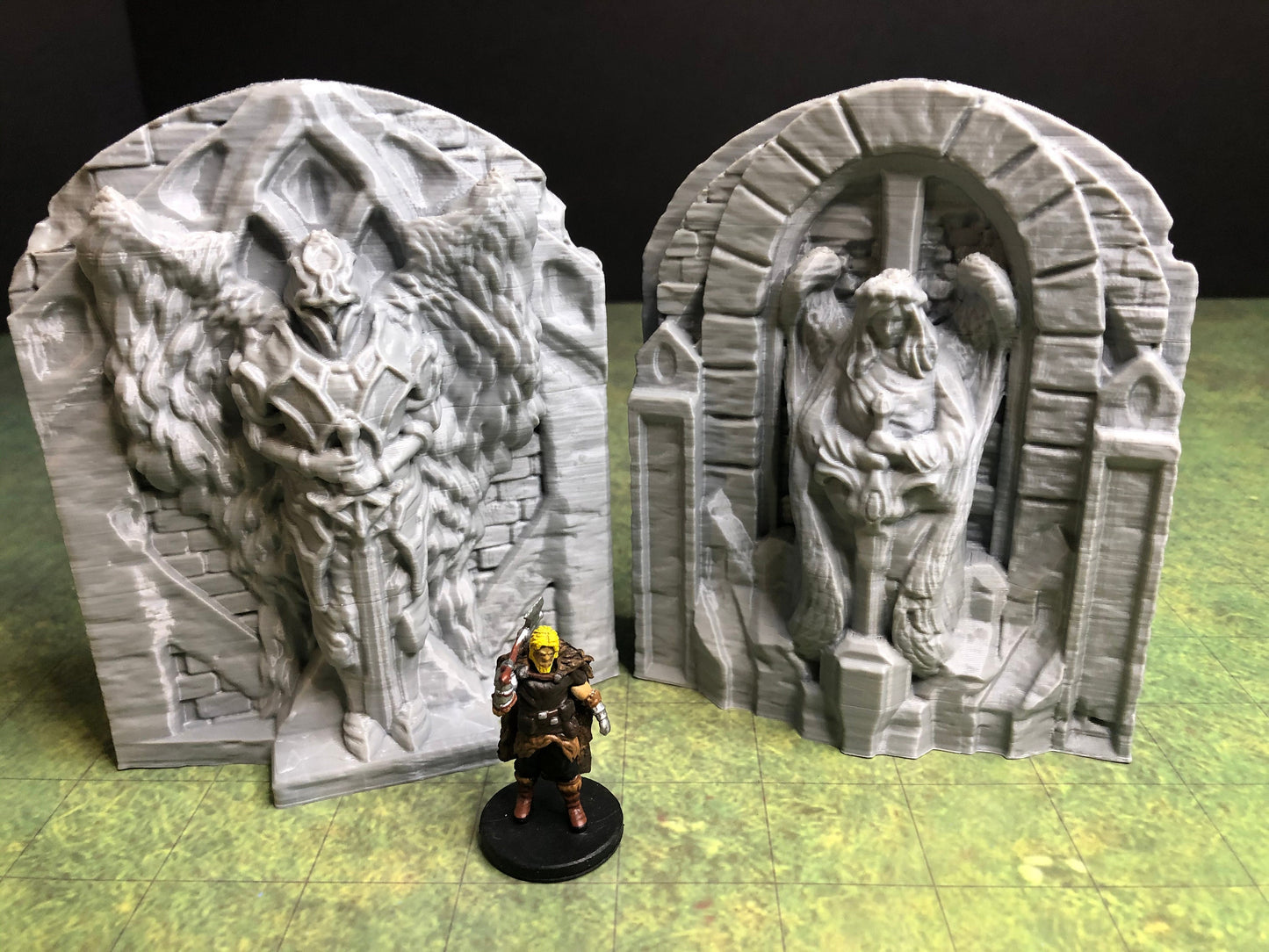 Angel Edifice Statues – 28-33mm Scale | Divine Temple & Shrine Scatter Terrain