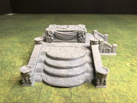 Altar and Dais Playset – 28-33mm Scale | Ritual Shrine & Temple Terrain
