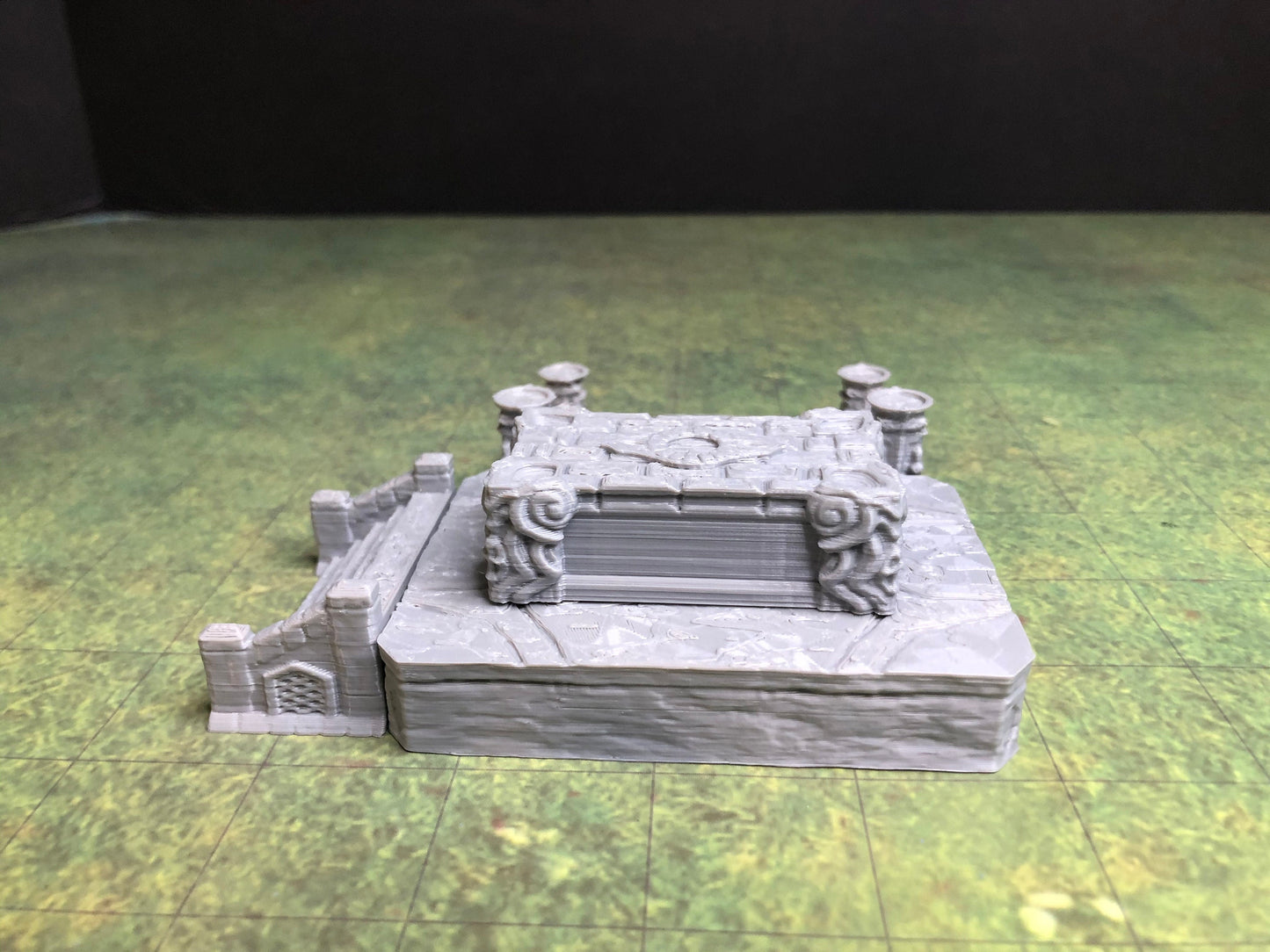Altar and Dais Playset – 28-33mm Scale | Ritual Shrine & Temple Terrain
