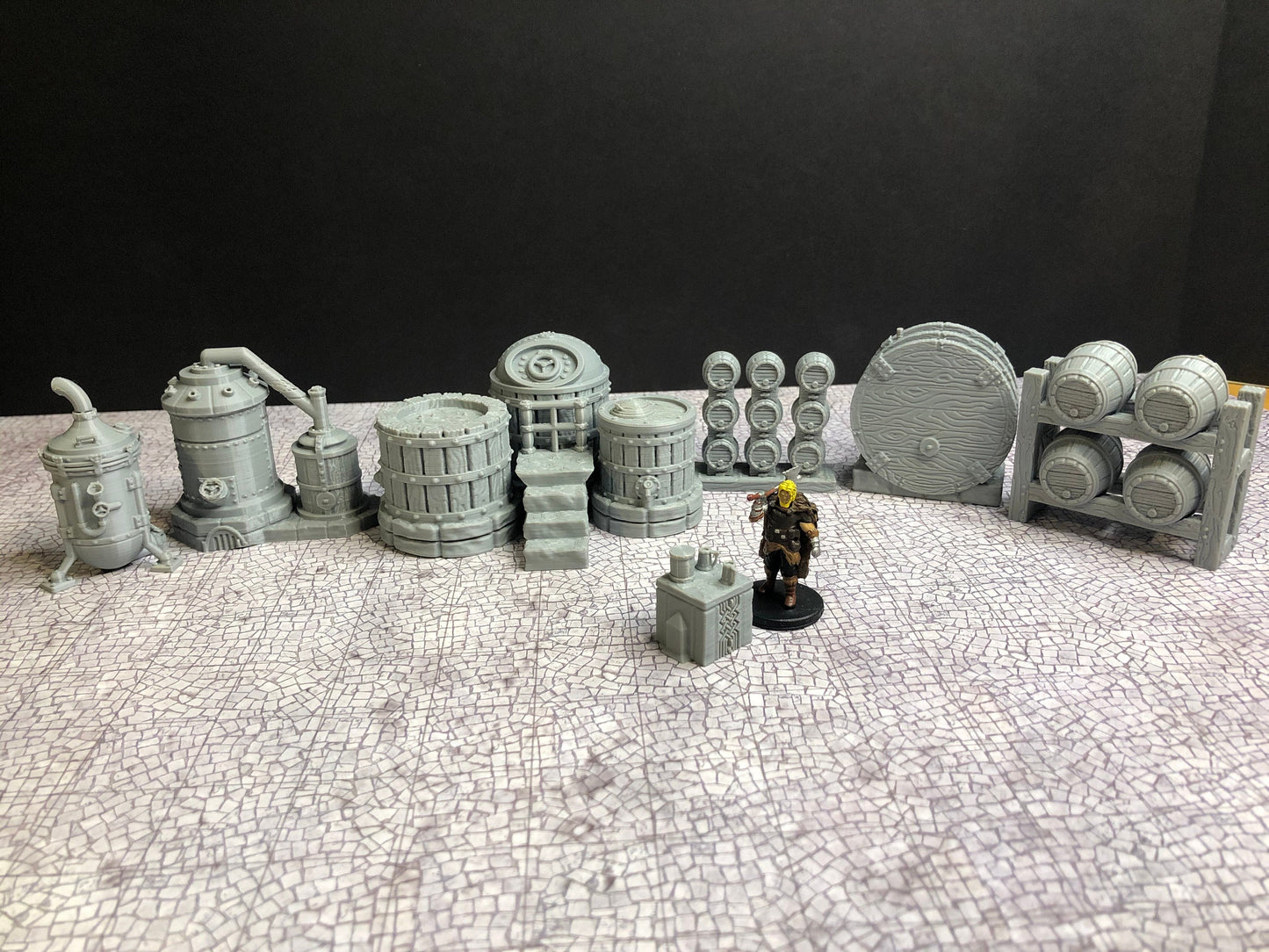 Dwarven Brewery Playset – 28-33mm Scale | Modular Brewery Terrain & Scenery
