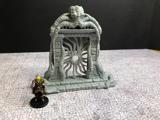 Mind Flayer Portal – 28-33mm Scale | Underdark Alien Gateway Terrain