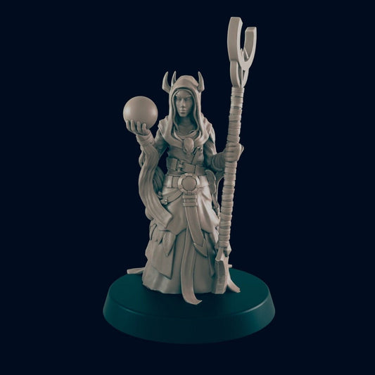 Cultist Miniature – 28-33mm Scale | Occult Villain for D&D and Pathfinder