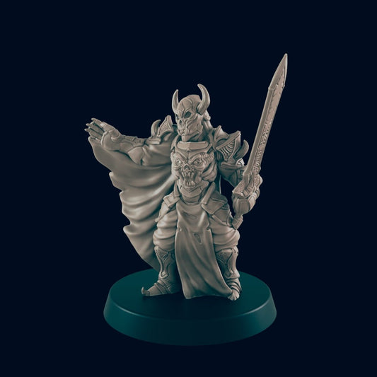 Death Knight Miniature – 28-33mm Scale | Undead Warrior Boss for RPG Dungeons