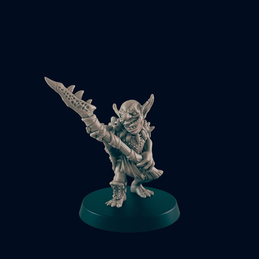 Goblin Miniature – 28-33mm Scale | Classic Forest & Dungeon Enemy