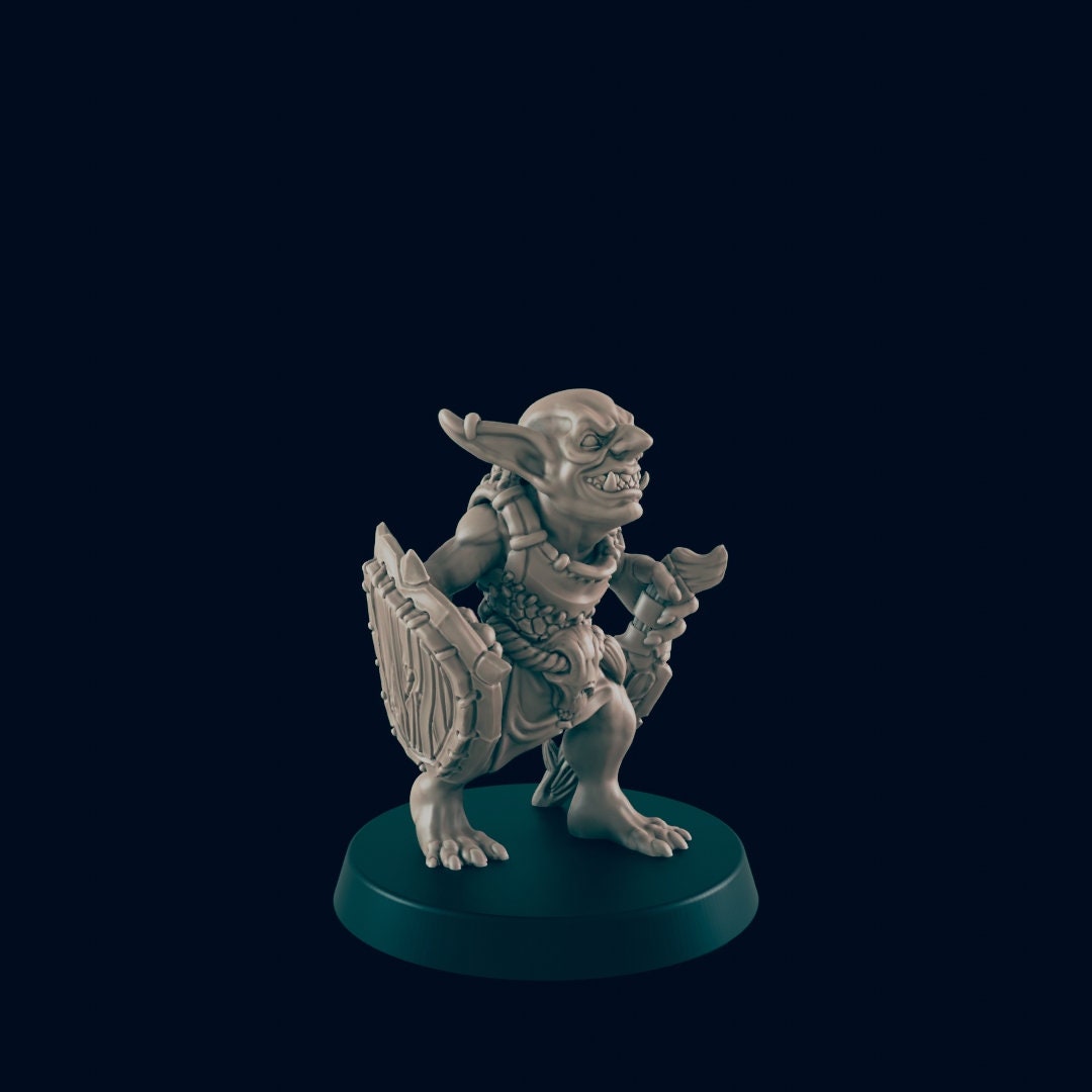 Goblin Miniature – 28-33mm Scale | Classic Forest & Dungeon Enemy
