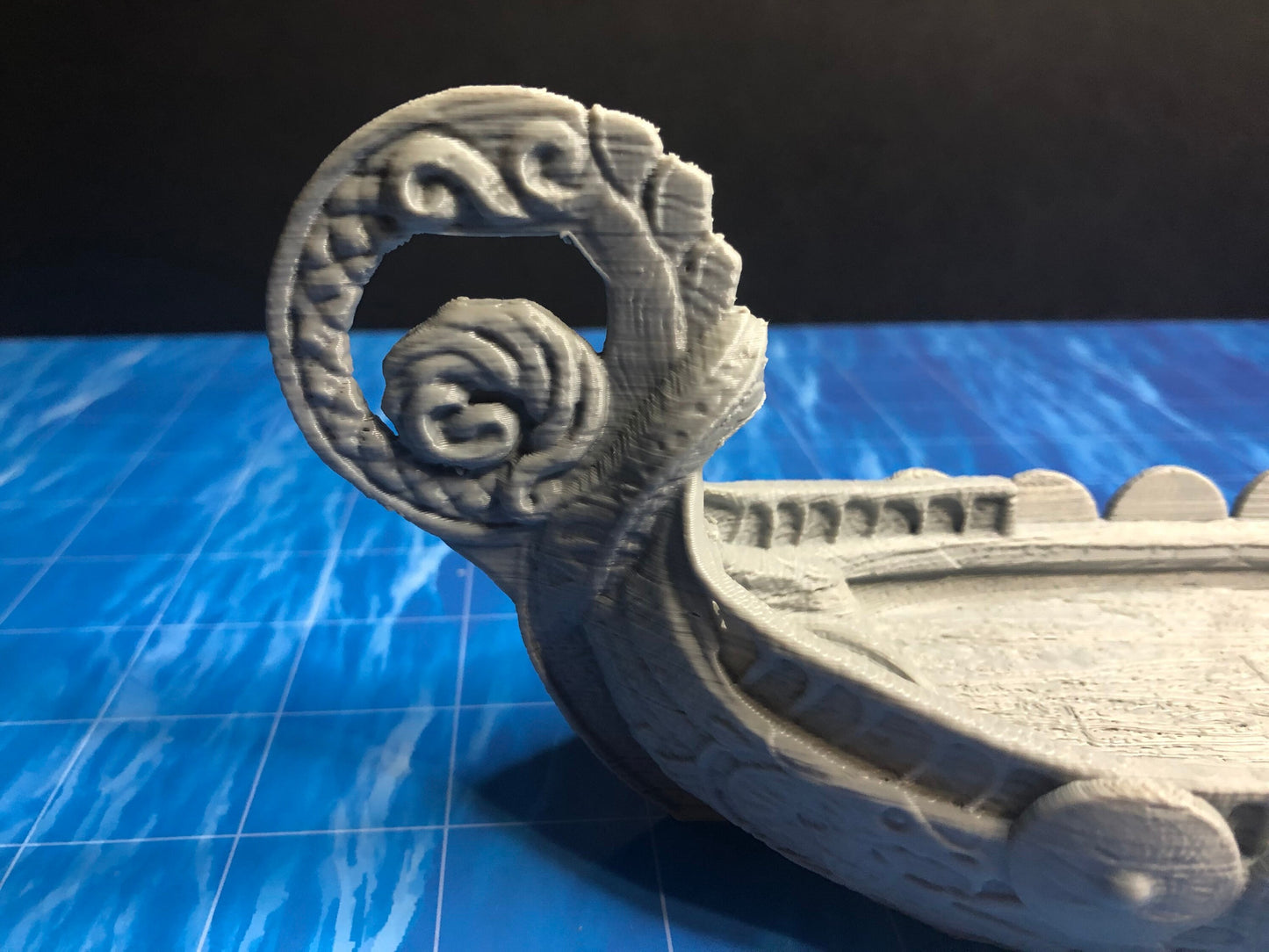 Longboat Miniature – 28-33mm Scale | Viking & Nautical Tabletop RPG Terrain