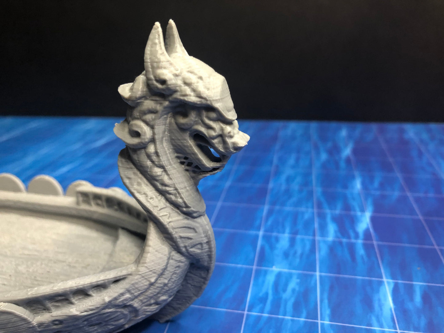 Longboat Miniature – 28-33mm Scale | Viking & Nautical Tabletop RPG Terrain