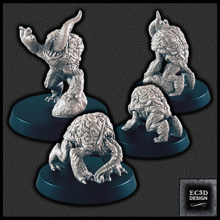 Intellect Devourer Miniature – 28-33mm Scale | Psionic Aberration for RPGs