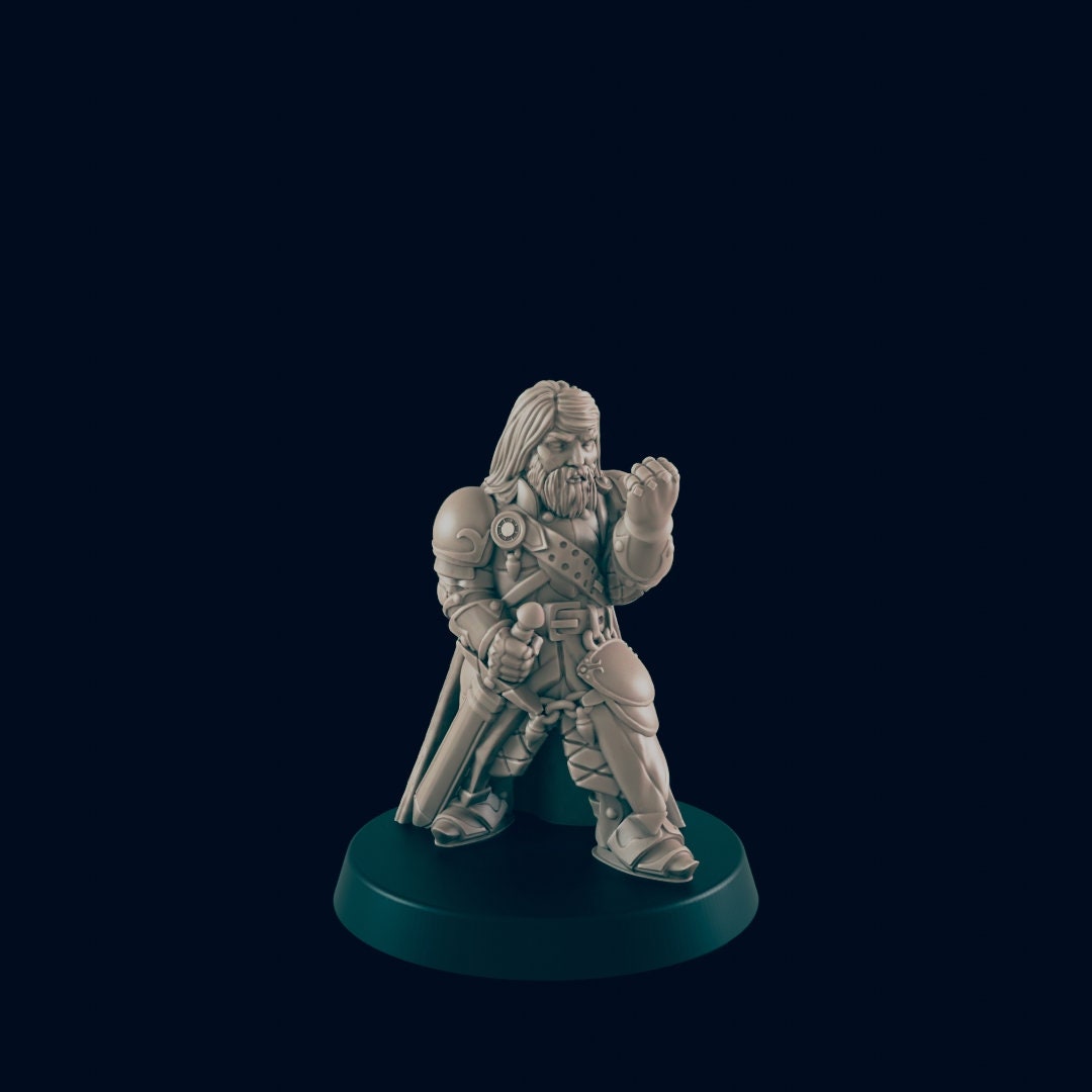 Town Guard Miniature – 28-33mm Scale | City Watch Figure for D&D and Pathfinder