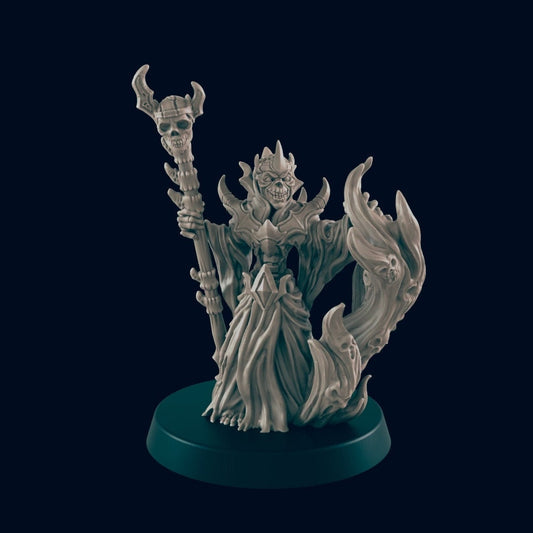 Lich Miniature – 28-33mm Scale | Undead Mastermind for High-Level RPG Boss Fights