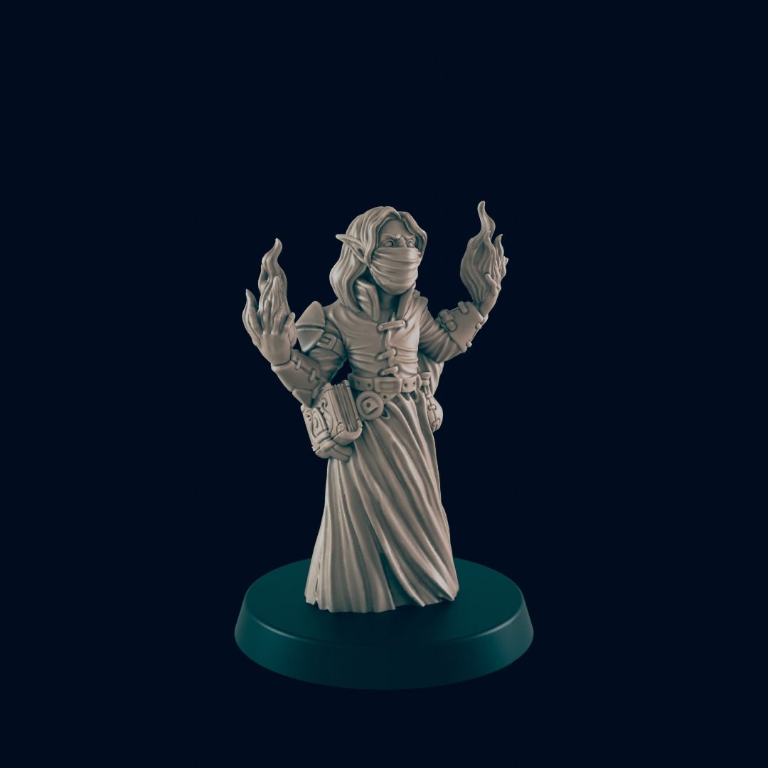Bandit Miniature – 28mm/32mm Scale | Humanoid Brigand for Tabletop RPGs