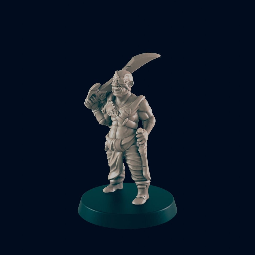 Bandit Miniature – 28mm/32mm Scale | Humanoid Brigand for Tabletop RPGs