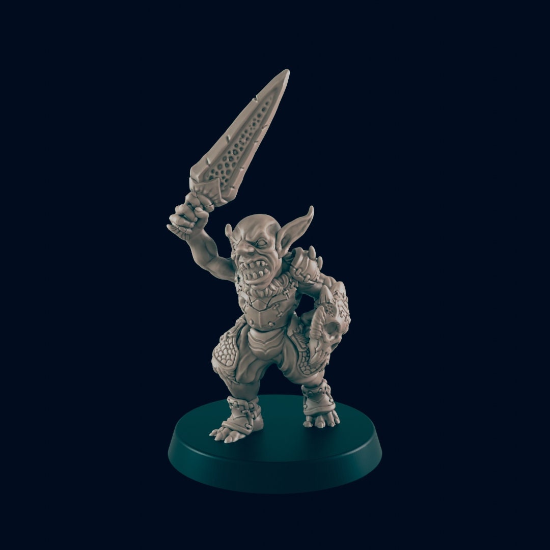 Goblin Miniature – 28-33mm Scale | Classic Forest & Dungeon Enemy