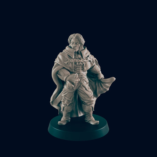 Vampire Miniature – 28-33mm Scale | Undead Noble for Tabletop RPGs