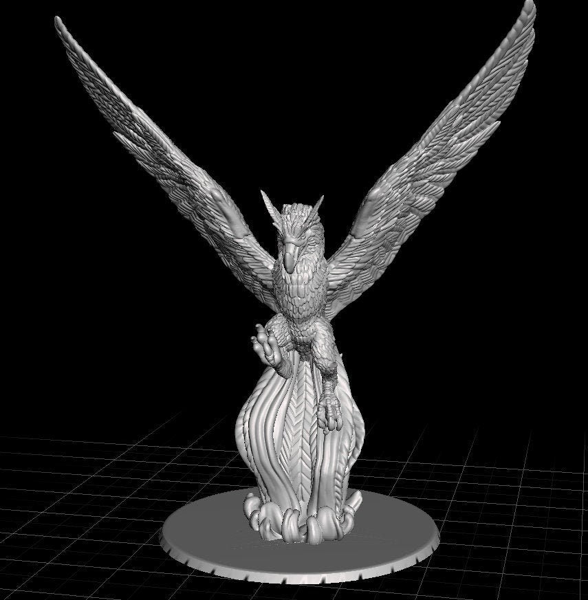 Roc Miniature – 28-33mm Scale | Giant Monstrous Bird for Tabletop RPGs