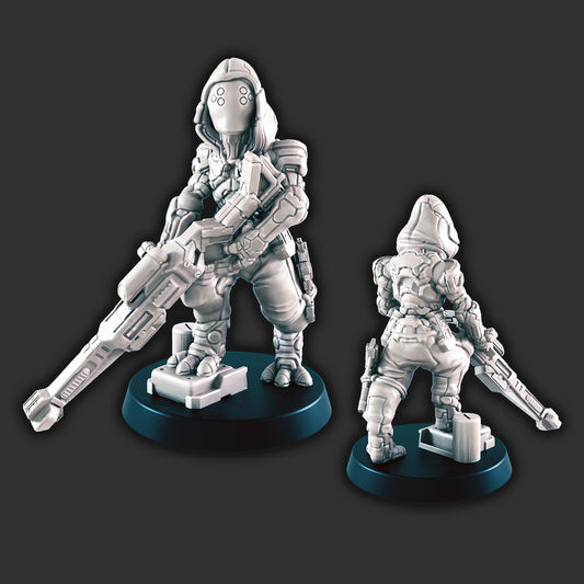 Assassin Miniature – 28-33mm Scale | Sci-Fi & Space RPG Combat Figure