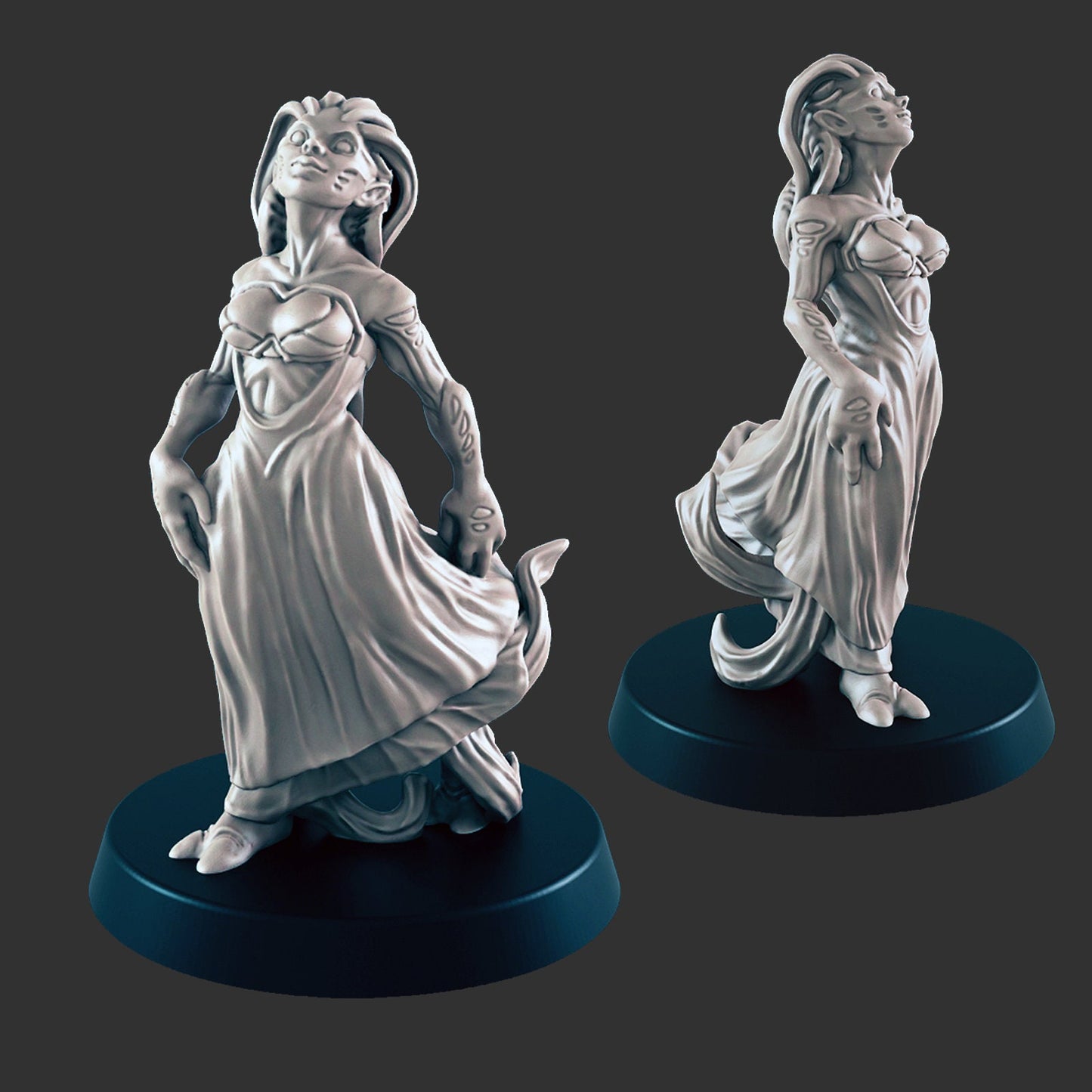 Alien Princess Miniature – 28-33mm Scale | Sci-Fi & Space RPG Character