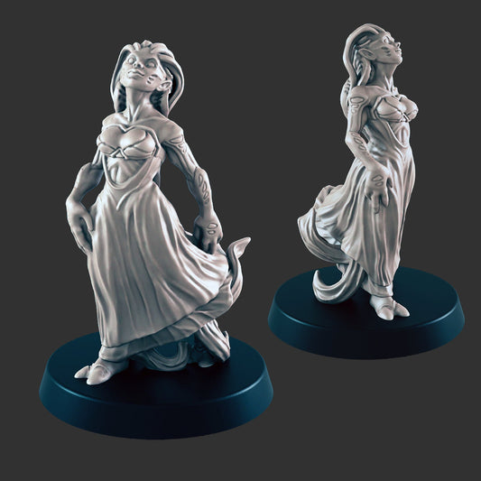 Alien Princess Miniature – 28-33mm Scale | Sci-Fi & Space RPG Character