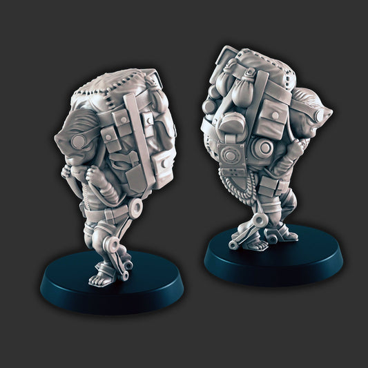 Traveling Space Merchant Miniature – 28-33mm Scale | Sci-Fi NPC Character