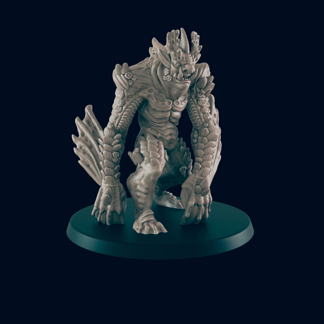 Troll Miniature – 28-33mm Scale | Iconic Regenerating Monster for RPGs