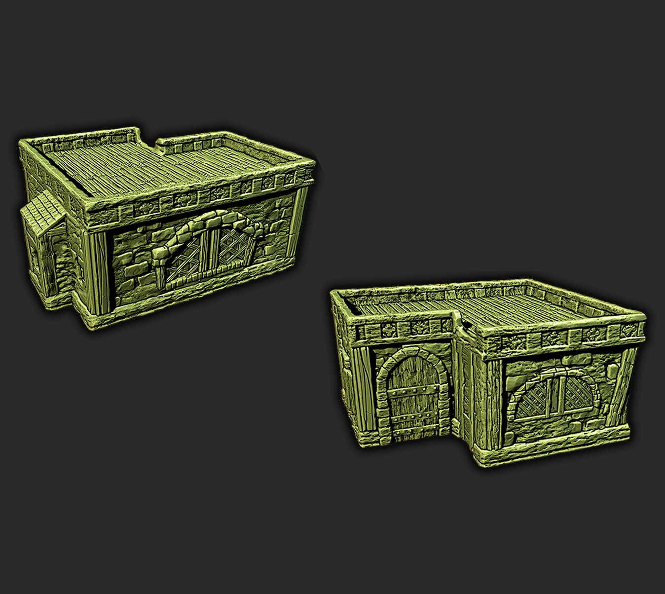 Desert Home Terrain – 28-33mm Scale | Adobe Style Merchant House