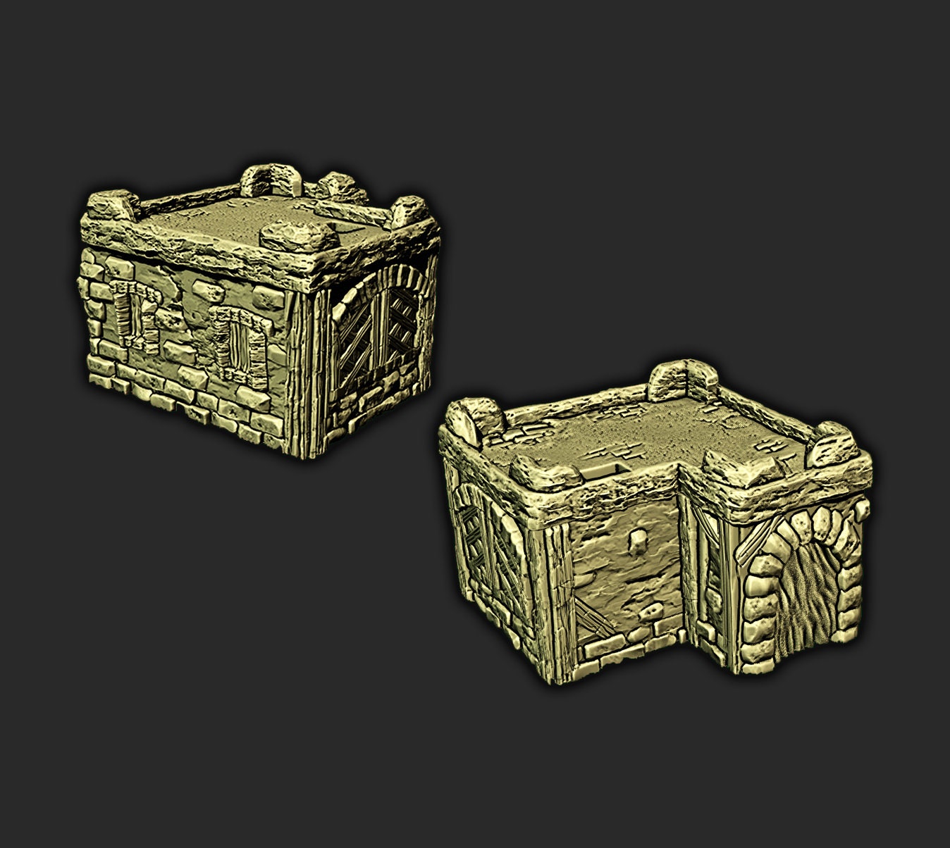 Desert Home Terrain – 28-33mm Scale | Adobe Style Merchant House