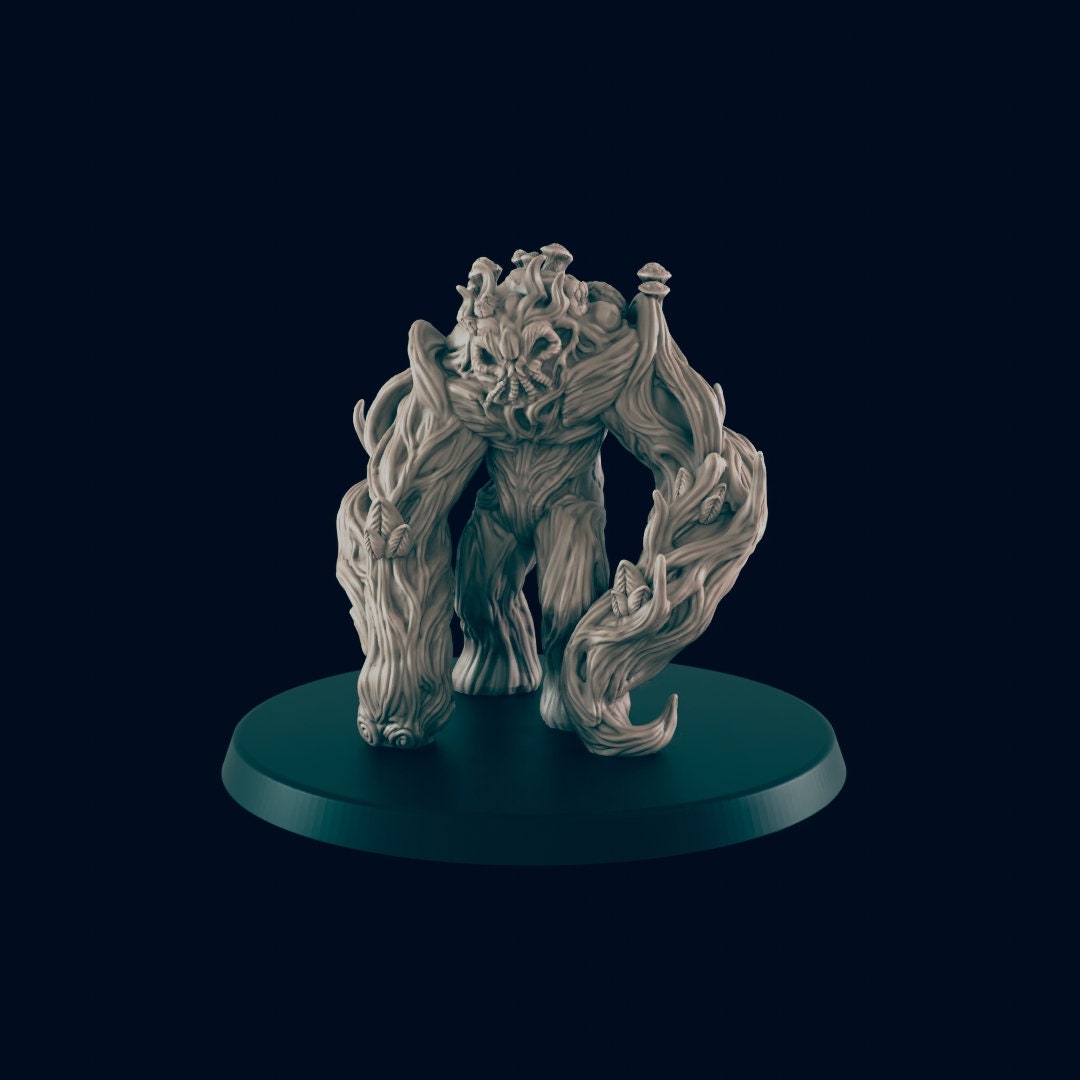 Shambling Mound Miniature – 28-33mm Scale | Large Plant Monster for RPGs