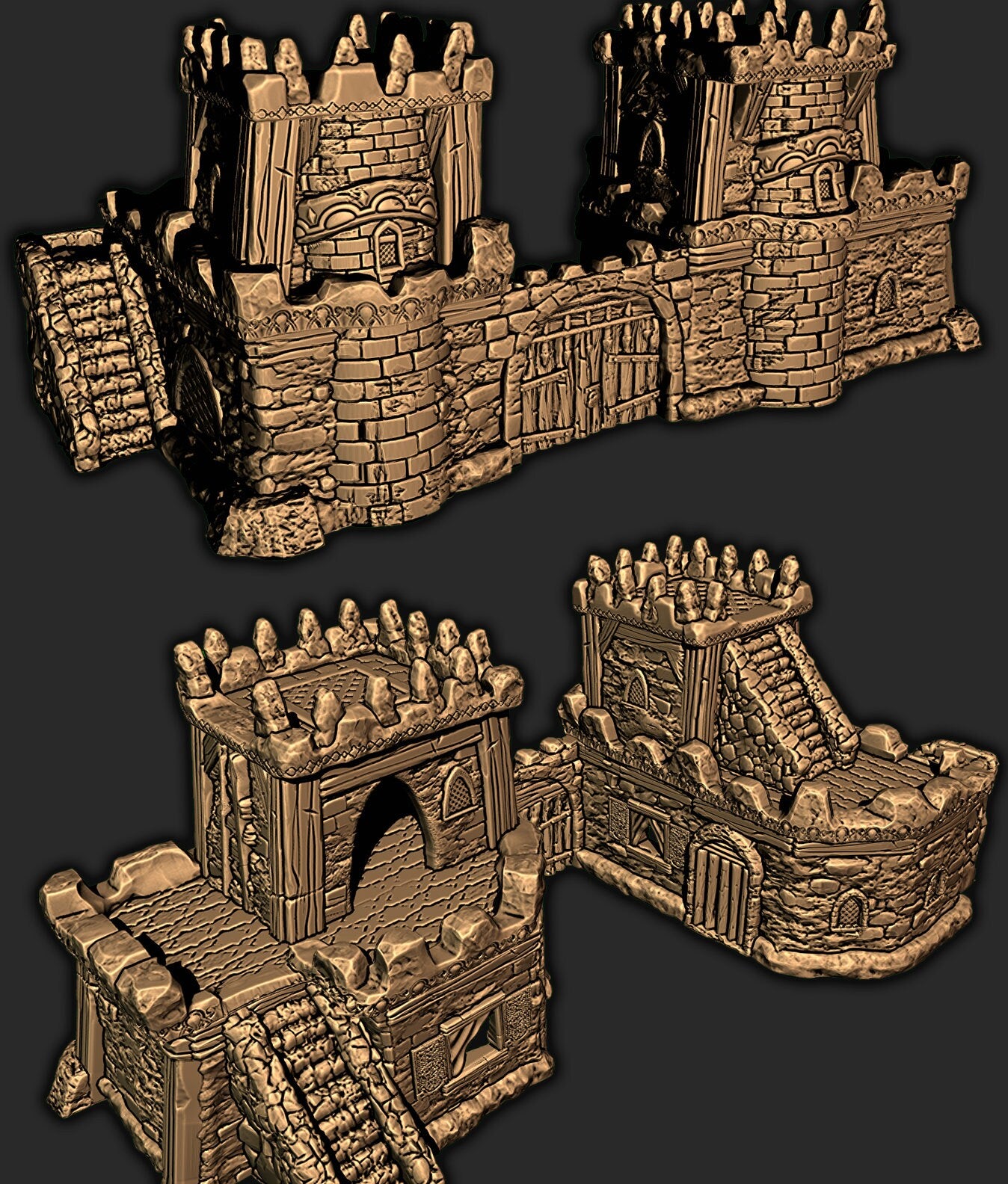 Desert Outpost – 28-33mm Scale | Arid Fortification Tabletop Terrain