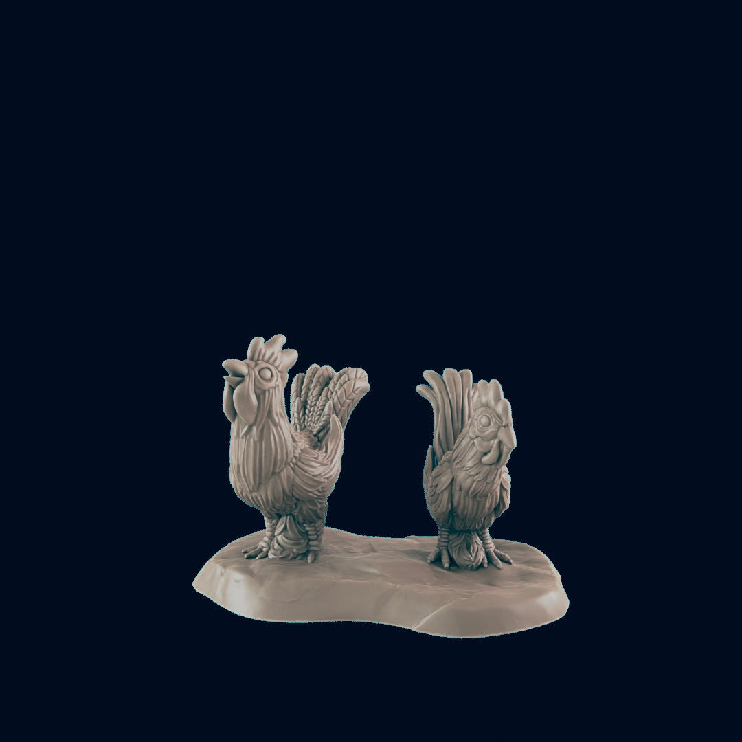 Chicken Miniature – 28-33mm Scale | Farm & Village Scatter Figure