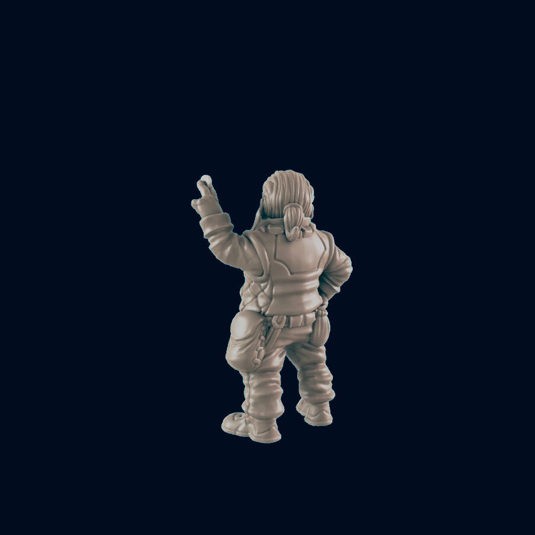 Dwarven Shopkeeper Miniature – 28-33mm Scale | Merchant NPC for Town Encounters