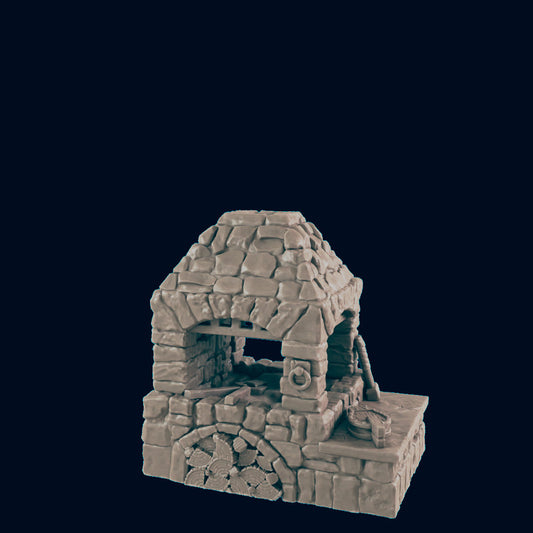 Blacksmith Shop Playset – 28-33mm Scale | Forge & Smithy Tabletop Terrain