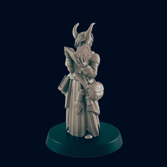 Dragonborn Townsfolk Miniature – 28-33mm Scale | Dragonkin NPC for Tabletop RPGs