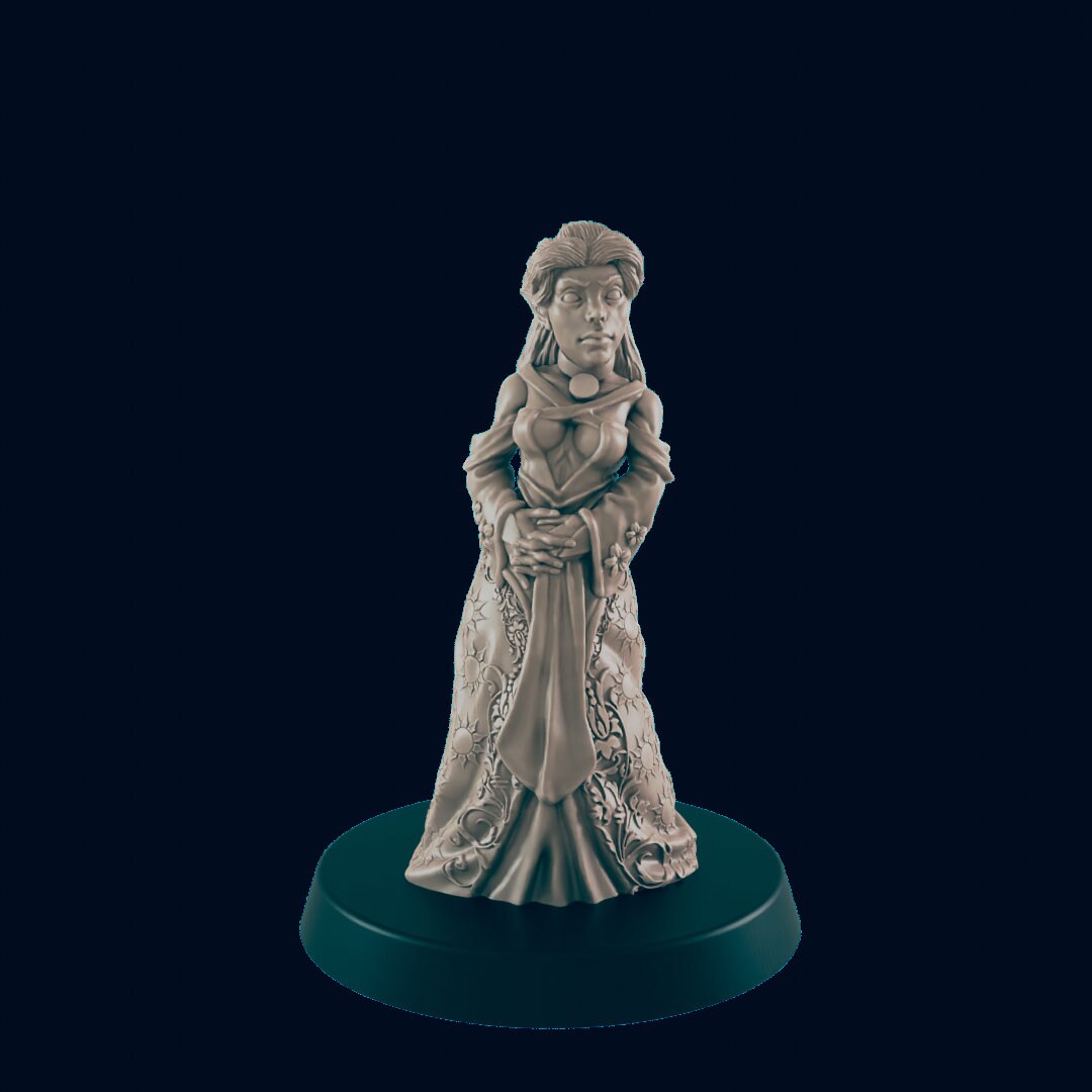Dwarven Townsfolk Miniature – 28-33mm Scale | NPC Figure for RPG Town Encounters