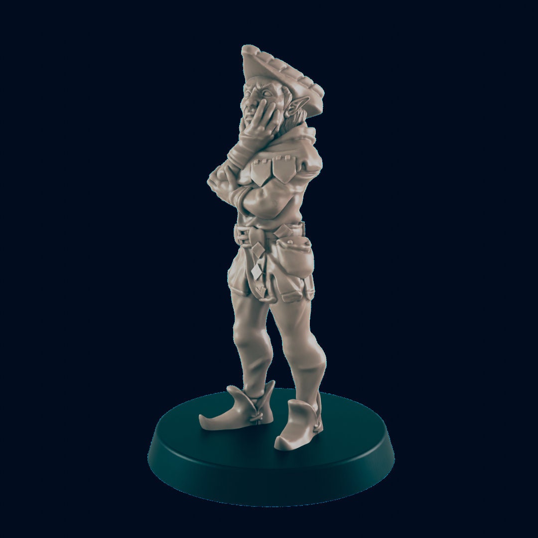 Elven Townsfolk Miniature – 28-33mm Scale | High Fantasy Citizen for RPGs