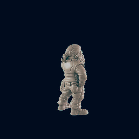 Dwarven Shopkeeper Miniature – 28-33mm Scale | Merchant NPC for Town Encounters