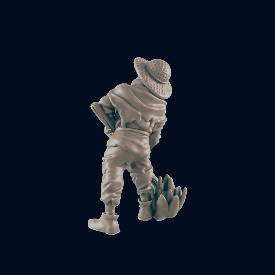 Farmer Miniature – 28-33mm Scale | Rural NPC for Town & Farm Encounters