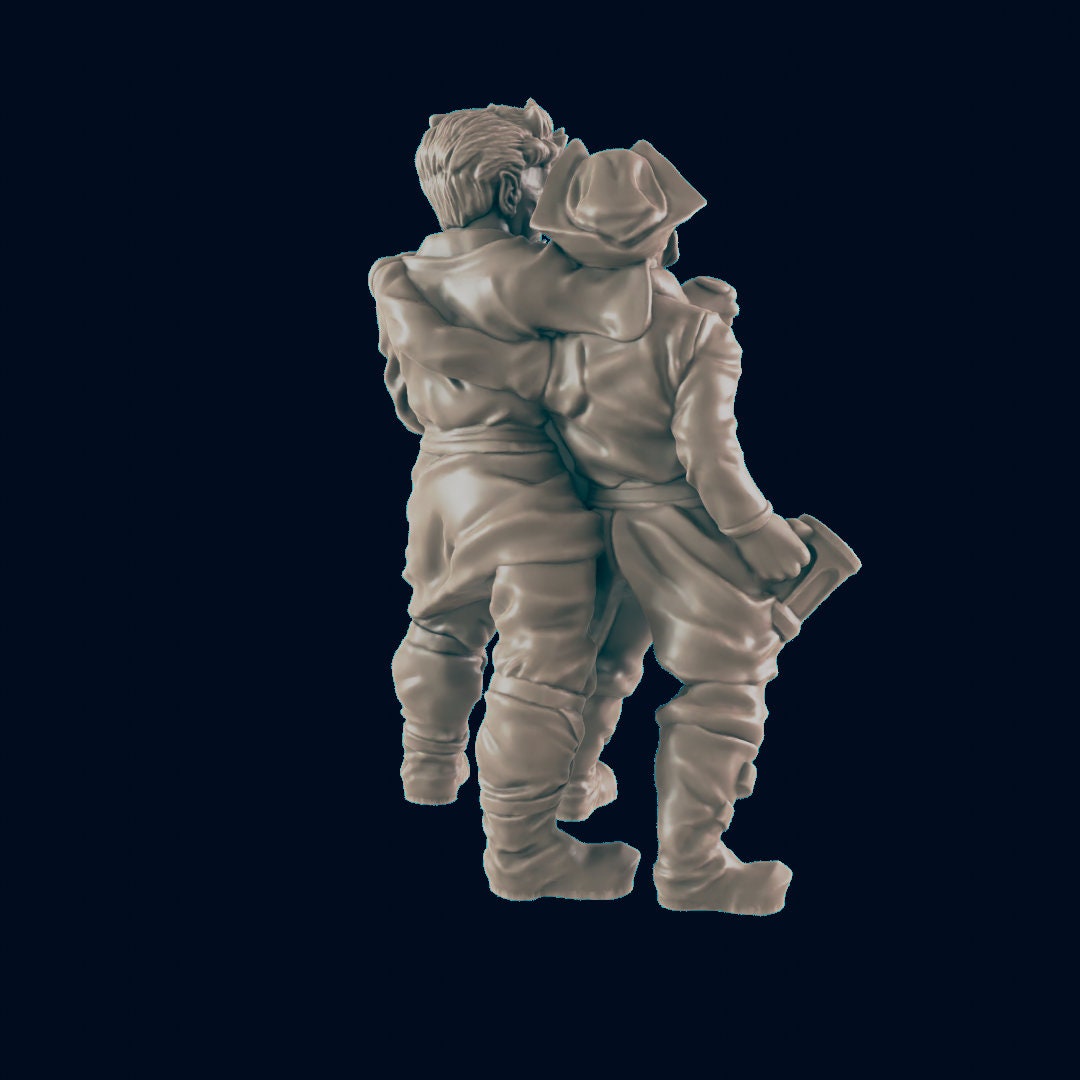 Pair of Drunks Miniatures – 28-33mm Scale | Tavern & Town NPC Figures