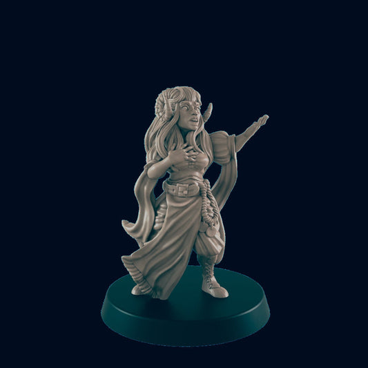 Dragonborn Townsfolk Miniature – 28-33mm Scale | Dragonkin NPC for Tabletop RPGs