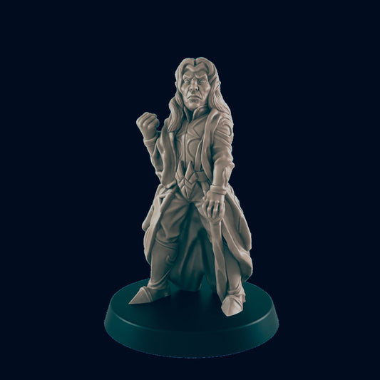 Elven Townsfolk Miniature – 28-33mm Scale | High Fantasy Citizen for RPGs